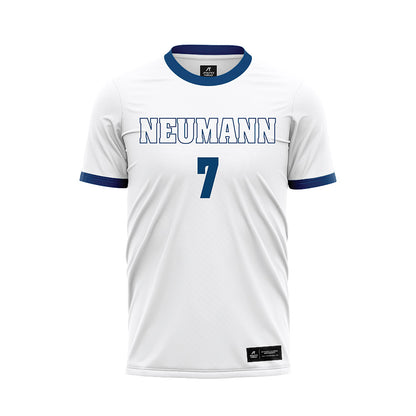 Neumann - NCAA Men's Soccer : Zion Atta-Krah - White Soccer Jersey-0