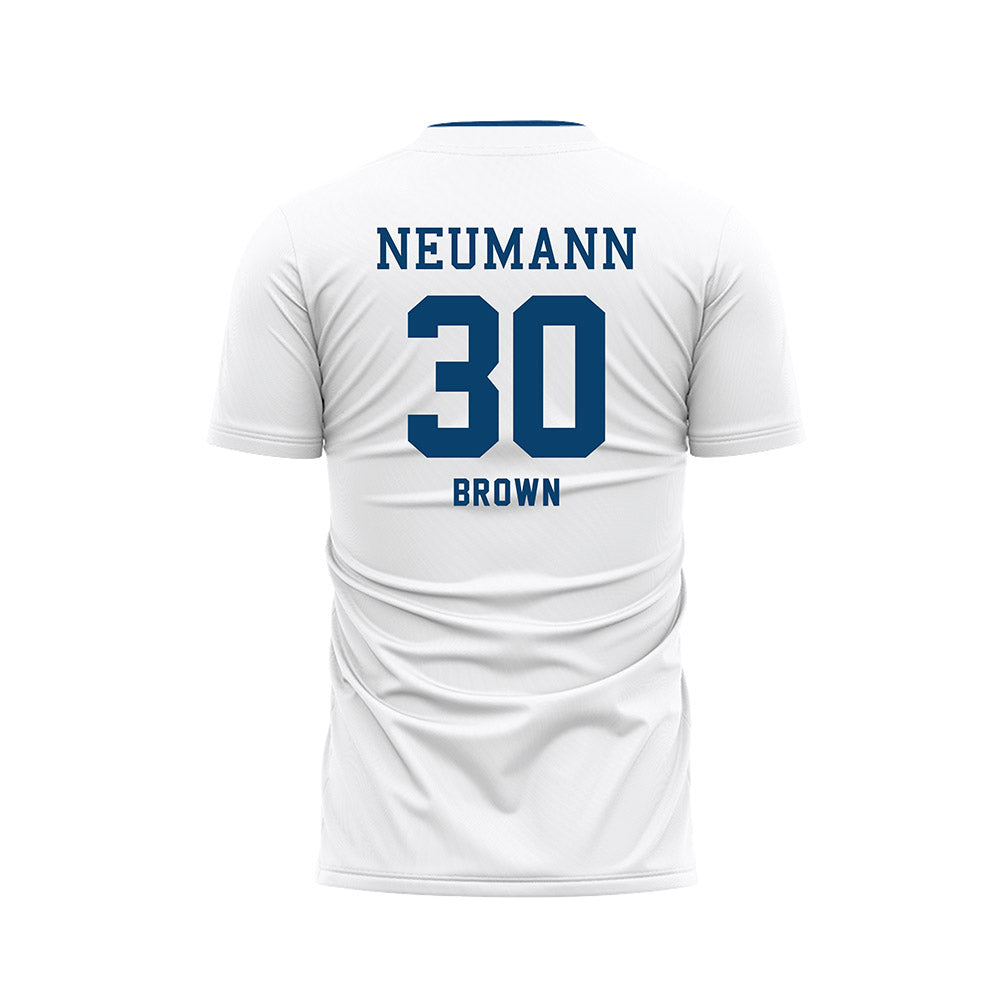 Neumann - NCAA Women's Soccer : Dylan Brown - White Soccer Jersey-1