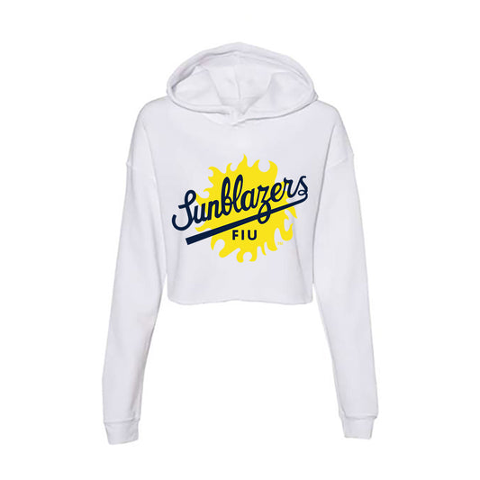 FIU - NCAA Football : Sunblazers v1 Women's Crop Fleece Hoodie-0
