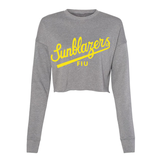 FIU - NCAA Football : Sunblazers v3 Women's Cropped Crew Fleece-0