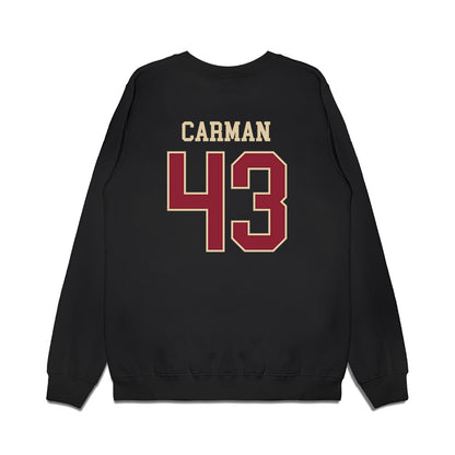 Boston College - NCAA Women's Basketball : Ally Carman - Vintage Basketball Premium Crewneck Sweatshirt-1