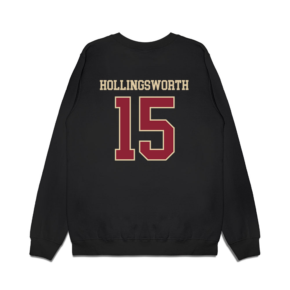 Boston College - NCAA Women's Basketball : Megan Hollingsworth - Vintage Basketball Premium Crewneck Sweatshirt-1