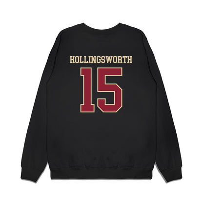 Boston College - NCAA Women's Basketball : Megan Hollingsworth - Vintage Basketball Premium Crewneck Sweatshirt-1