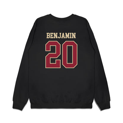 Boston College - NCAA Men's Basketball : Brandon Benjamin - Vintage Basketball Premium Crewneck Sweatshirt-1
