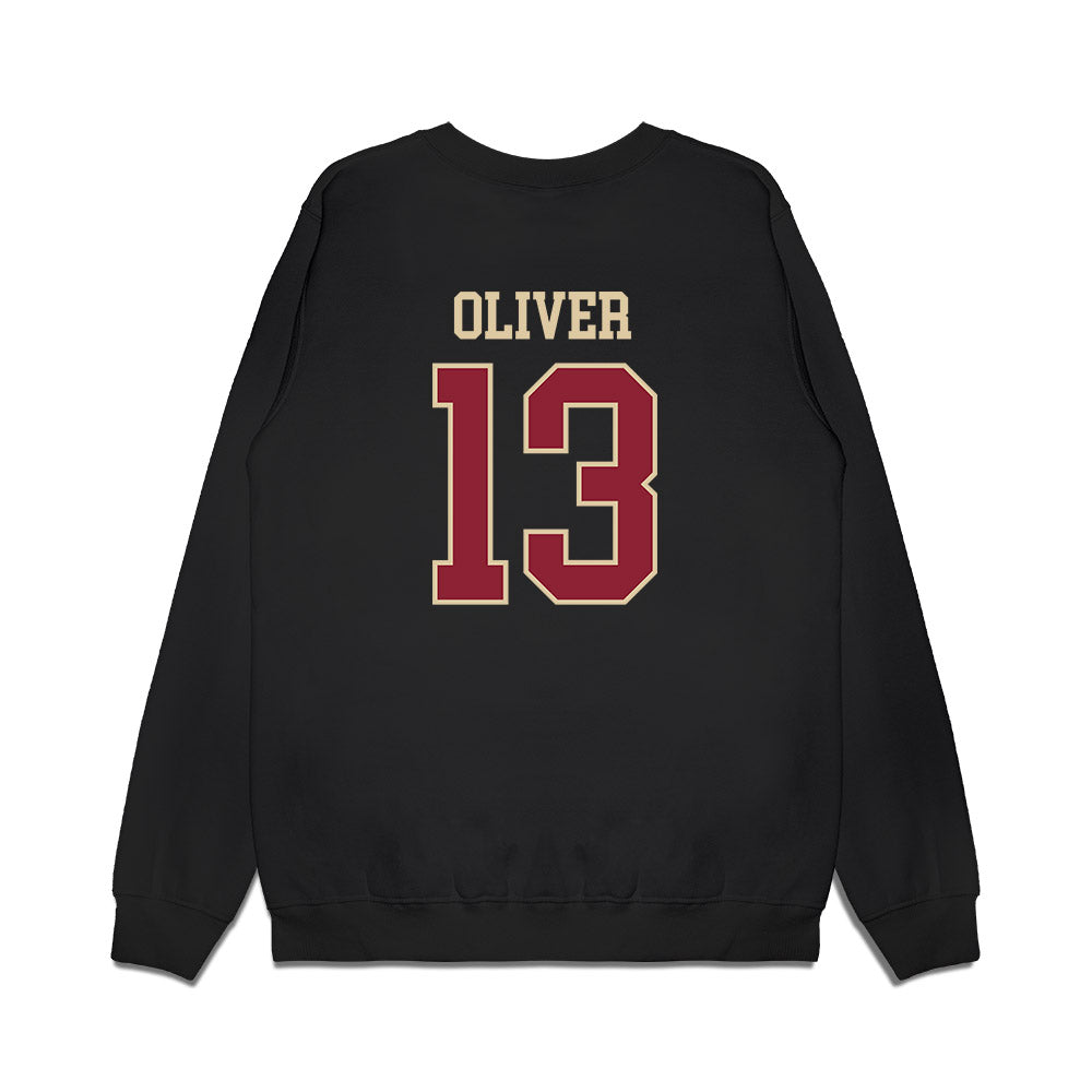 Boston College - NCAA Women's Basketball : Grace Oliver - Vintage Basketball Premium Crewneck Sweatshirt-1