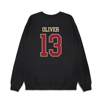 Boston College - NCAA Women's Basketball : Grace Oliver - Vintage Basketball Premium Crewneck Sweatshirt-1