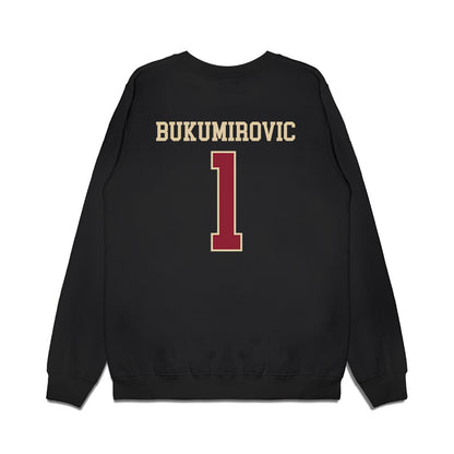 Boston College - NCAA Men's Basketball : Andrija Bukumirovic - Vintage Basketball Premium Crewneck Sweatshirt-1