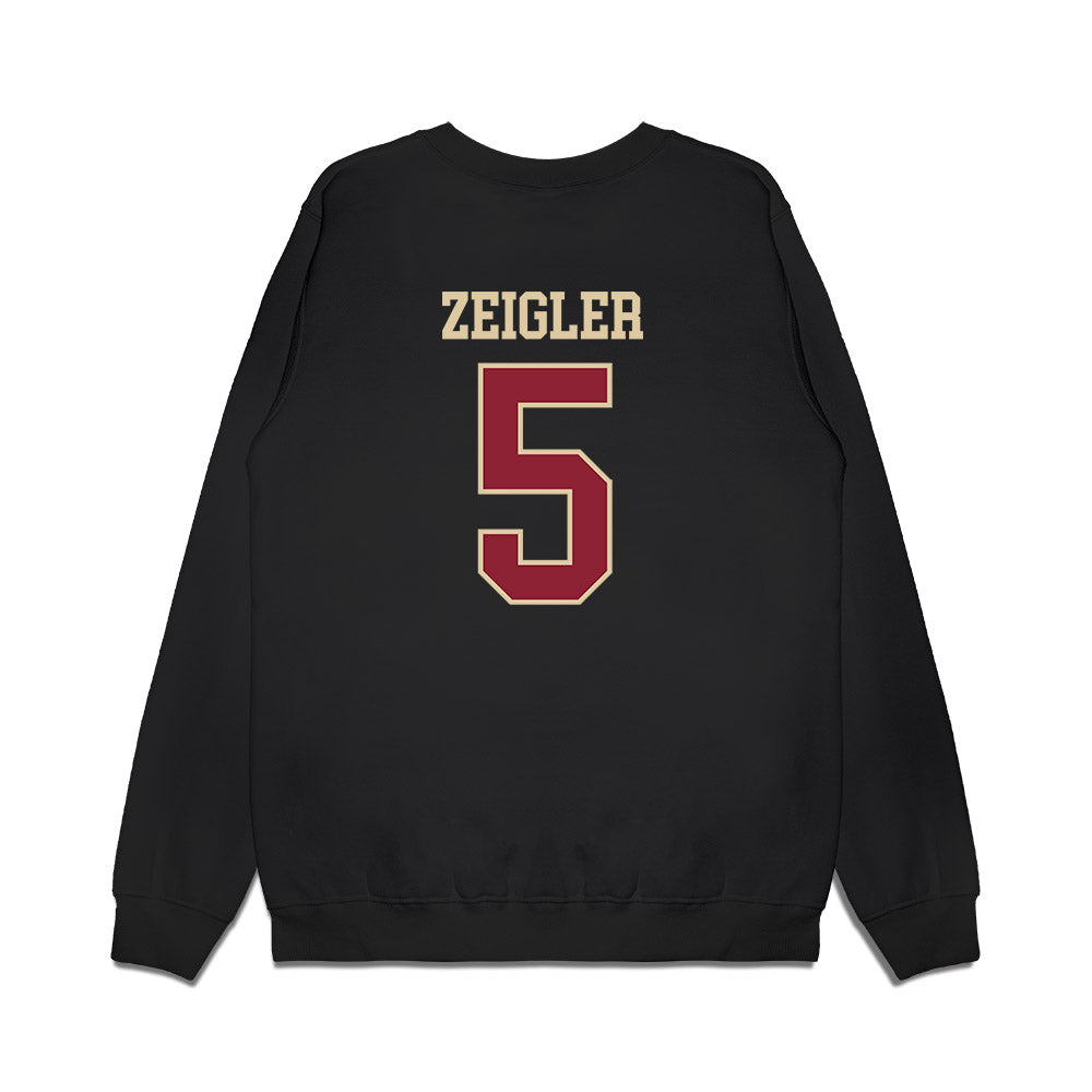 Boston College - NCAA Men's Basketball : Armoni Zeigler - Vintage Basketball Premium Crewneck Sweatshirt-1
