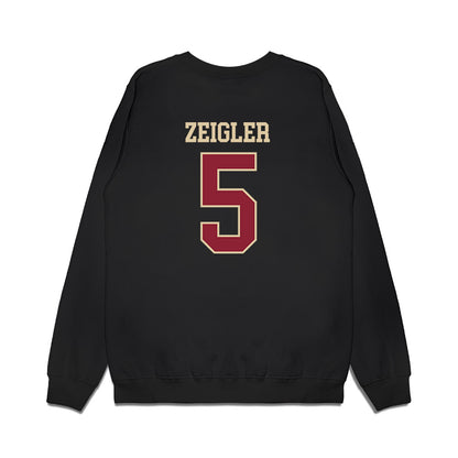Boston College - NCAA Men's Basketball : Armoni Zeigler - Vintage Basketball Premium Crewneck Sweatshirt-1