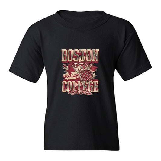 Boston College - NCAA Men's Basketball : Ernest Shelton - Vintage Basketball Youth T-Shirt-0