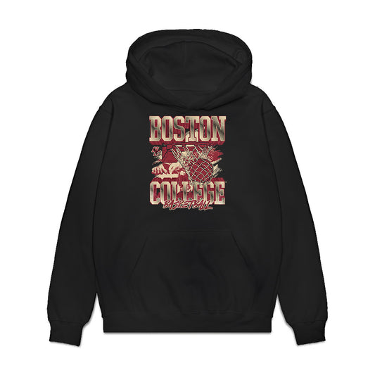 Boston College - NCAA Men's Basketball : Ernest Shelton - Vintage Basketball Premium Hooded Sweatshirt-0