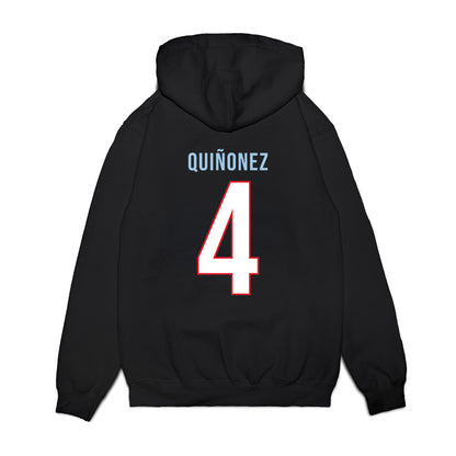 UConn - NCAA Women's Basketball : Blanca Quiñonez - Vintage Shersey Premium Hooded Sweatshirt-1