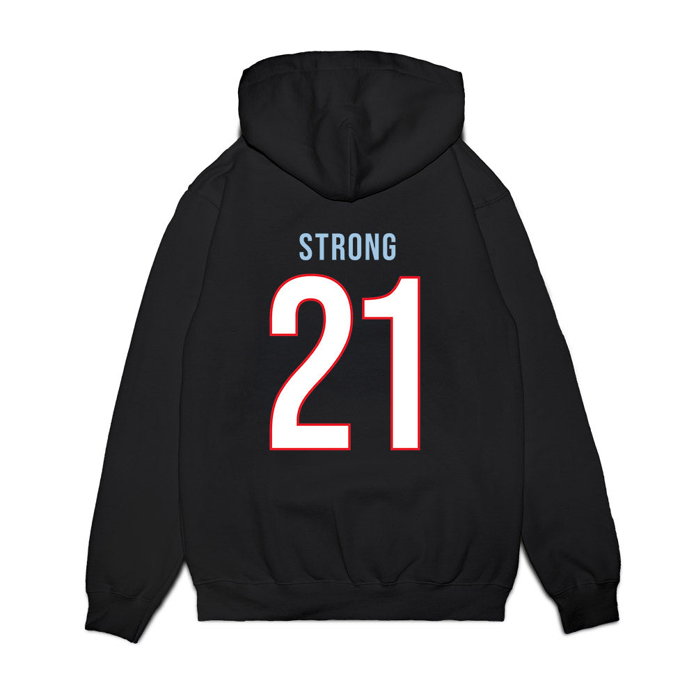 UConn - NCAA Women's Basketball : Sarah Strong - Vintage Shersey Premium Hooded Sweatshirt-1