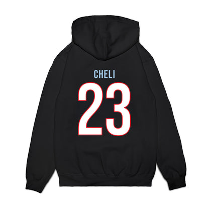 UConn - NCAA Women's Basketball : Morgan Cheli - Vintage Shersey Premium Hooded Sweatshirt-1