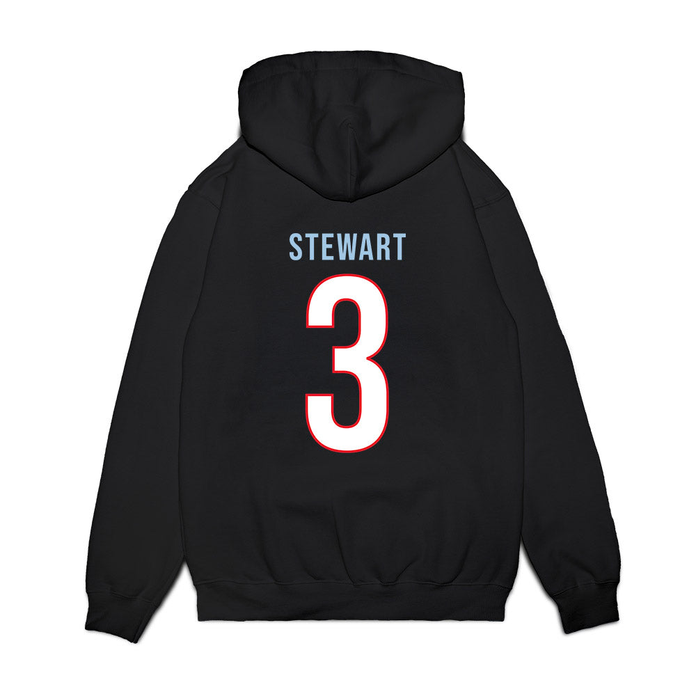 UConn - NCAA Men's Basketball : Jaylin Stewart - Vintage Shersey Premium Hooded Sweatshirt-1