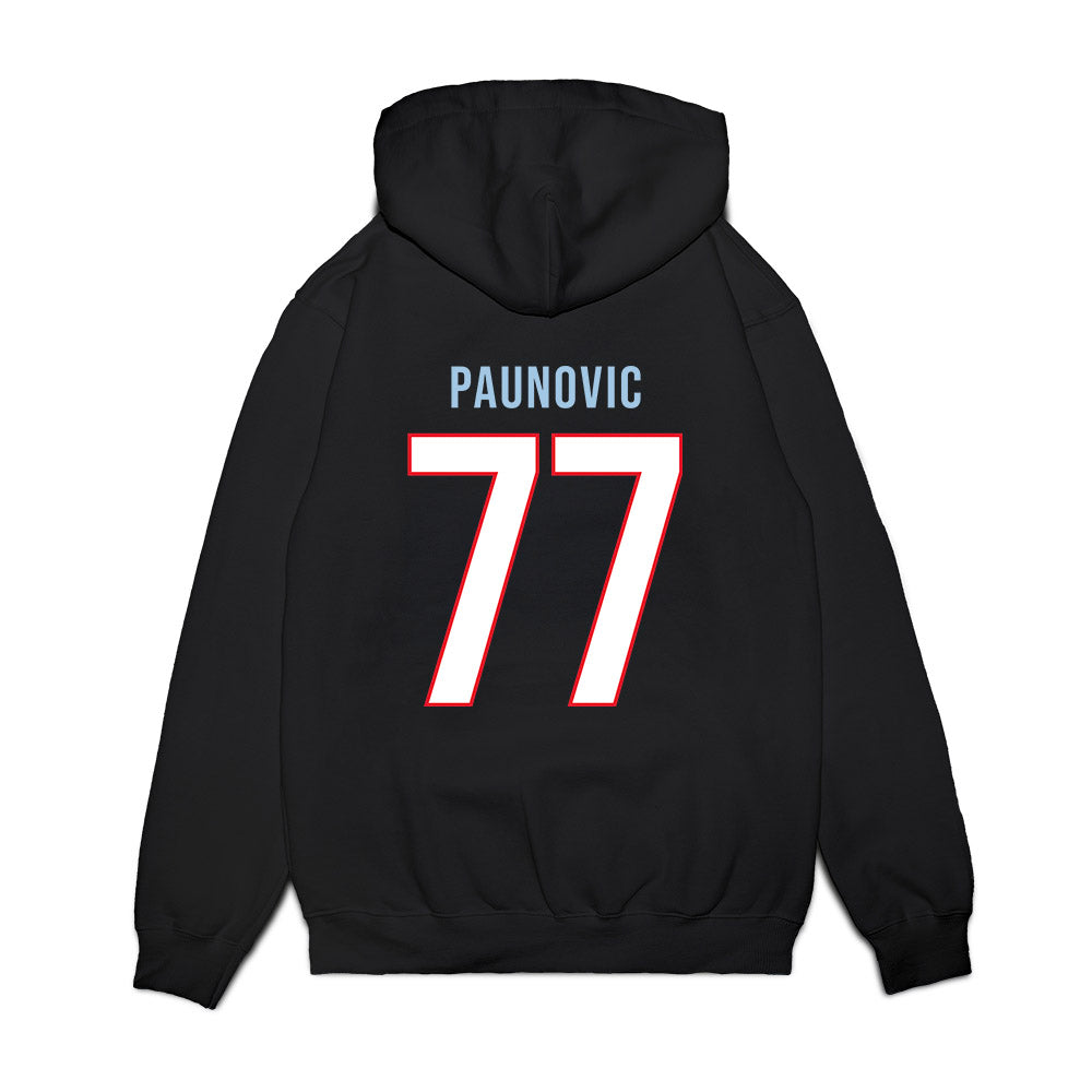 UConn - NCAA Men's Basketball : Uros Paunovic - Vintage Shersey Premium Hooded Sweatshirt-1