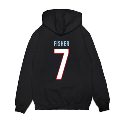 UConn - NCAA Women's Basketball : Kelis Fisher - Vintage Shersey Premium Hooded Sweatshirt-1