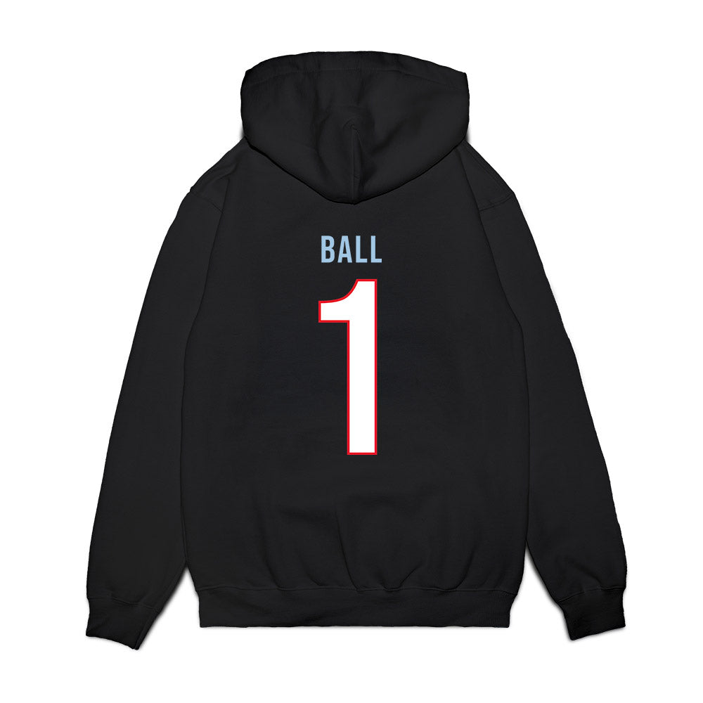 UConn - NCAA Men's Basketball : Solo Ball - Vintage Shersey Premium Hooded Sweatshirt-1