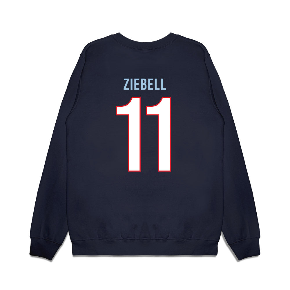 UConn - NCAA Women's Basketball : Allie Ziebell - Vintage Shersey Premium Crewneck Sweatshirt-1