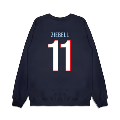 UConn - NCAA Women's Basketball : Allie Ziebell - Vintage Shersey Premium Crewneck Sweatshirt-1