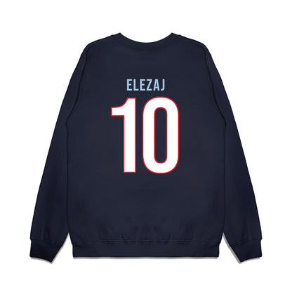 UConn - NCAA Men's Basketball : Rrezon Elezaj - Vintage Shersey Premium Crewneck Sweatshirt-1