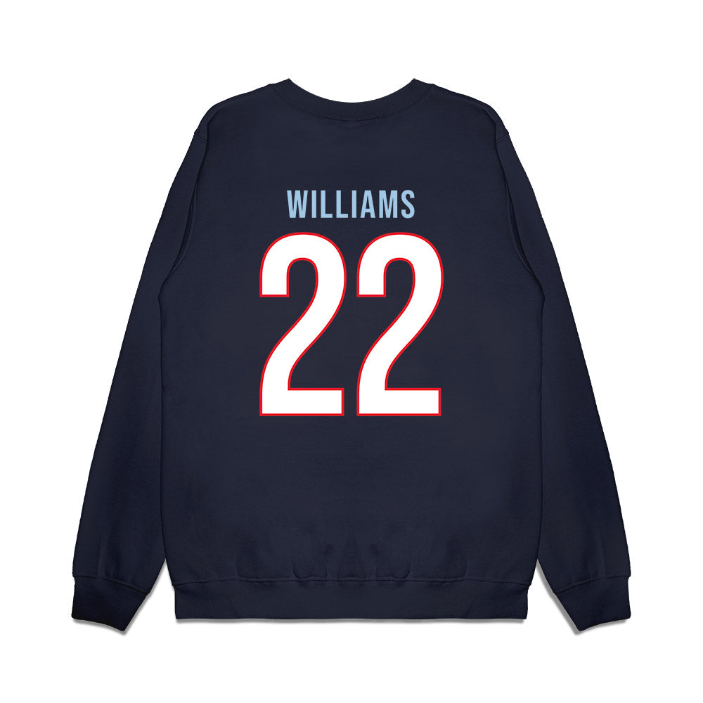 UConn - NCAA Women's Basketball : Serah Williams - Vintage Shersey Premium Crewneck Sweatshirt-1
