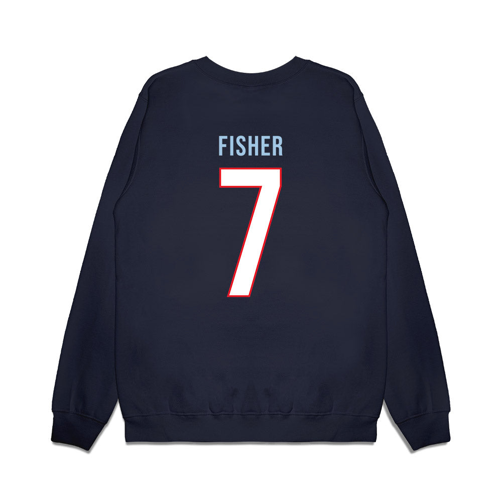 UConn - NCAA Women's Basketball : Kelis Fisher - Vintage Shersey Premium Crewneck Sweatshirt-1