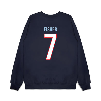 UConn - NCAA Women's Basketball : Kelis Fisher - Vintage Shersey Premium Crewneck Sweatshirt-1
