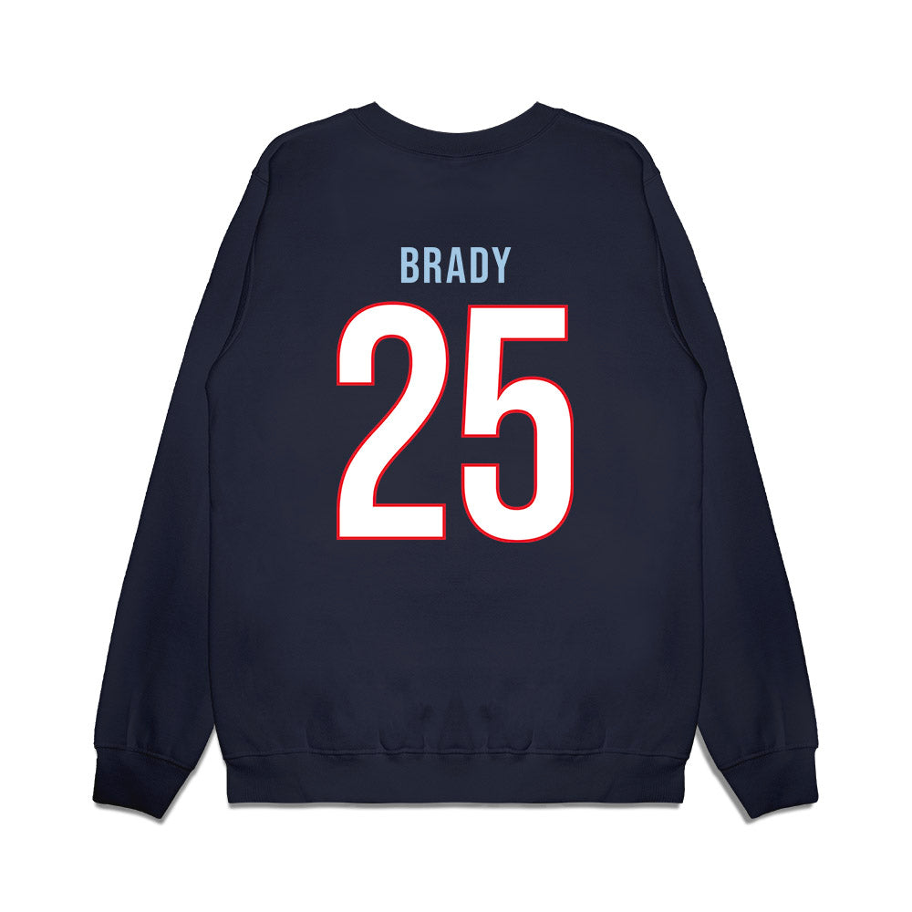 UConn - NCAA Women's Basketball : Ice Brady - Vintage Shersey Premium Crewneck Sweatshirt-1