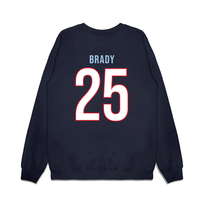 UConn - NCAA Women's Basketball : Ice Brady - Vintage Shersey Premium Crewneck Sweatshirt-1