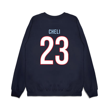 UConn - NCAA Women's Basketball : Morgan Cheli - Vintage Shersey Premium Crewneck Sweatshirt-1