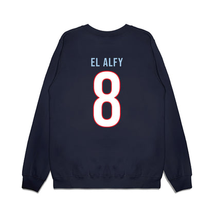 UConn - NCAA Women's Basketball : Jana El Alfy - Vintage Shersey Premium Crewneck Sweatshirt-1