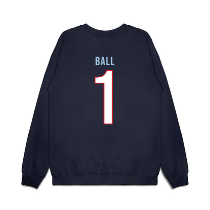 UConn - NCAA Men's Basketball : Solo Ball - Vintage Shersey Premium Crewneck Sweatshirt-1