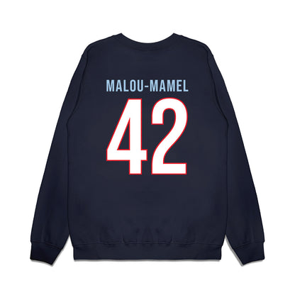UConn - NCAA Women's Basketball : Gandy Malou-Mamel - Vintage Shersey Premium Crewneck Sweatshirt-1