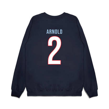 UConn - NCAA Women's Basketball : KK Arnold - Vintage Shersey Premium Crewneck Sweatshirt-1