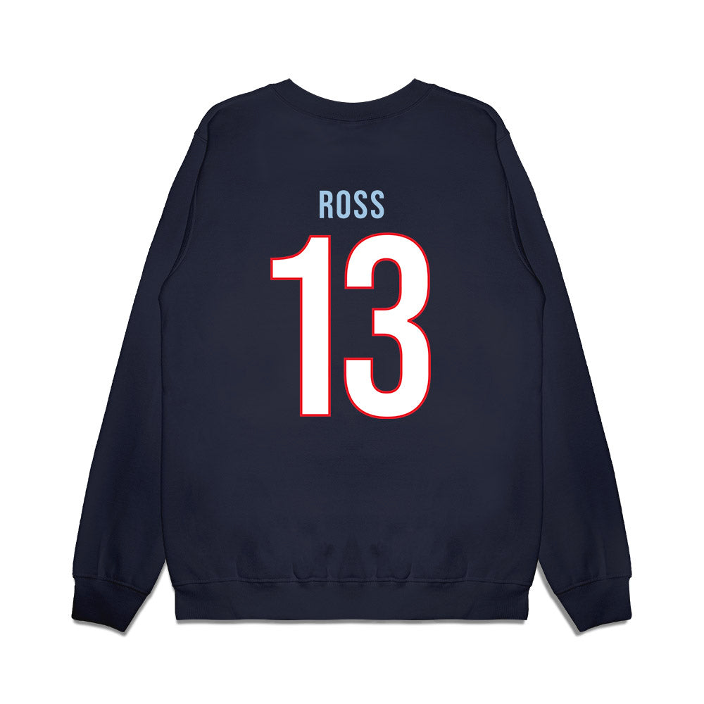 UConn - NCAA Men's Basketball : Jacob Ross - Vintage Shersey Premium Crewneck Sweatshirt-1