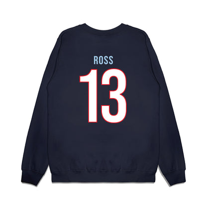 UConn - NCAA Men's Basketball : Jacob Ross - Vintage Shersey Premium Crewneck Sweatshirt-1