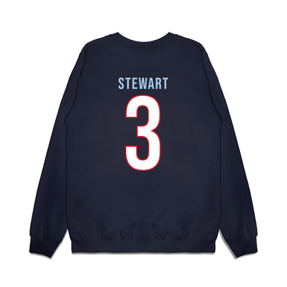 UConn - NCAA Men's Basketball : Jaylin Stewart - Vintage Shersey Premium Crewneck Sweatshirt-1