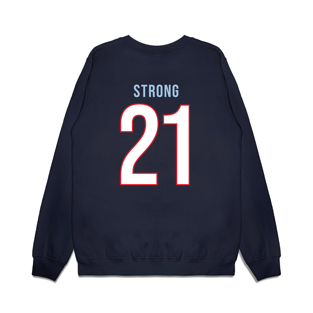 UConn - NCAA Women's Basketball : Sarah Strong - Vintage Shersey Premium Crewneck Sweatshirt-1