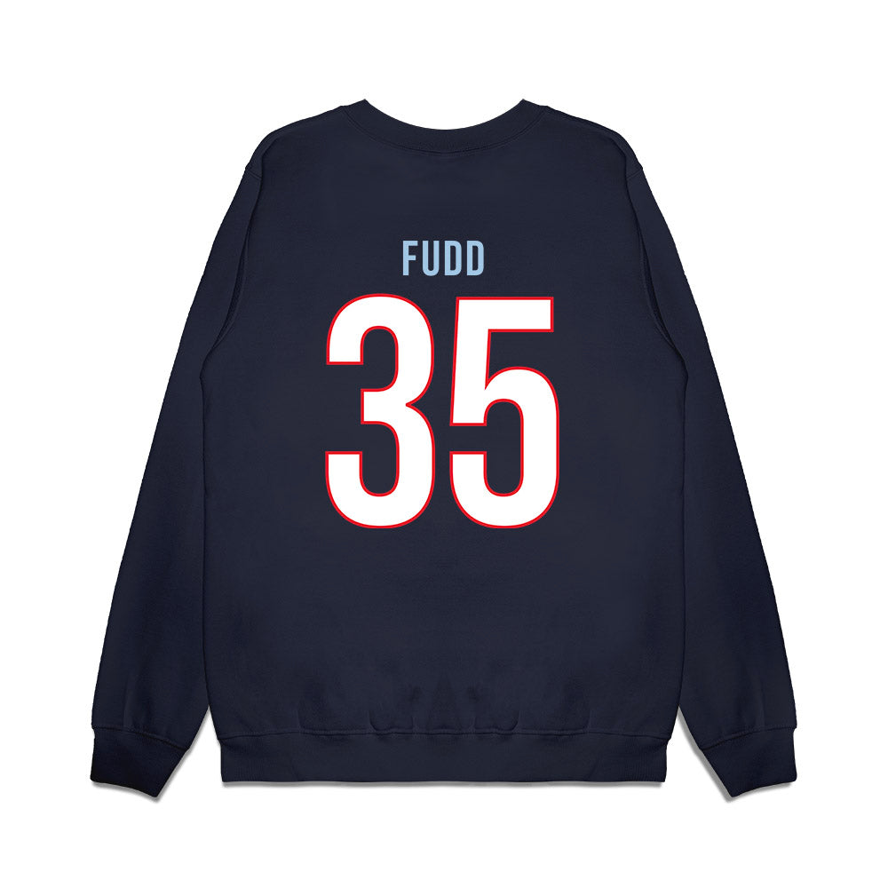UConn - NCAA Women's Basketball : Azzi Fudd - Vintage Shersey Premium Crewneck Sweatshirt-1