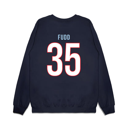 UConn - NCAA Women's Basketball : Azzi Fudd - Vintage Shersey Premium Crewneck Sweatshirt-1