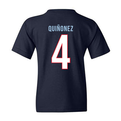 UConn - NCAA Women's Basketball : Blanca Quiñonez - Vintage Shersey Youth T-Shirt-1