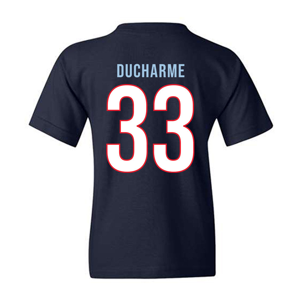 UConn - NCAA Women's Basketball : Caroline Ducharme - Vintage Shersey Youth T-Shirt-1