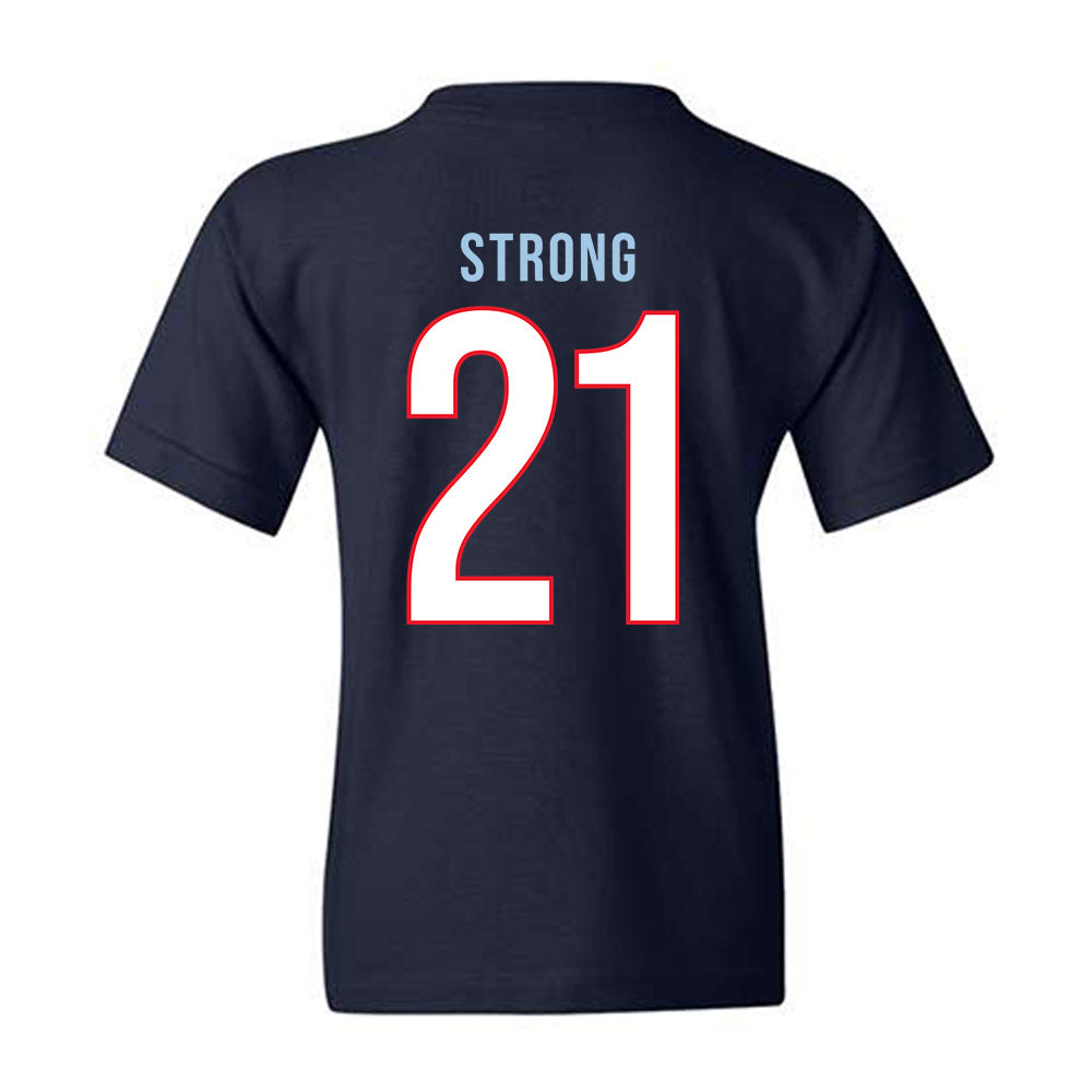 UConn - NCAA Women's Basketball : Sarah Strong - Vintage Shersey Youth T-Shirt-1