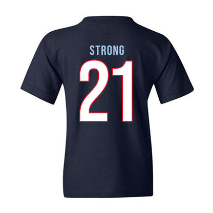 UConn - NCAA Women's Basketball : Sarah Strong - Vintage Shersey Youth T-Shirt-1