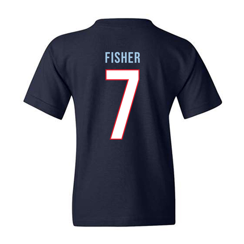 UConn - NCAA Women's Basketball : Kelis Fisher - Vintage Shersey Youth T-Shirt-1