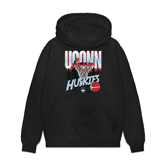 UConn - NCAA Men's Basketball : Tarris Reed Jr - Vintage Shersey Premium Hooded Sweatshirt-0
