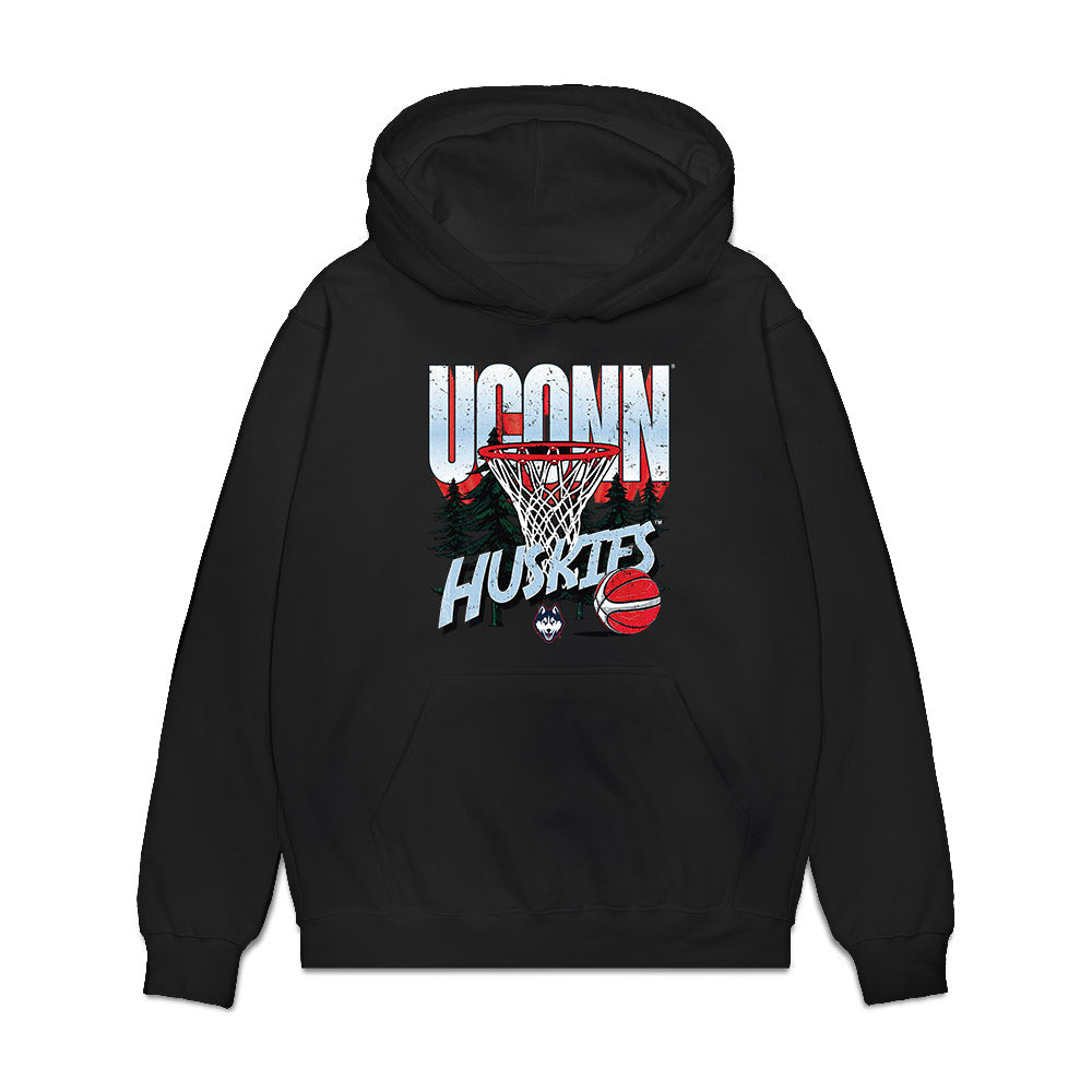 UConn - NCAA Men's Basketball : Jaylin Stewart - Vintage Shersey Premium Hooded Sweatshirt-0