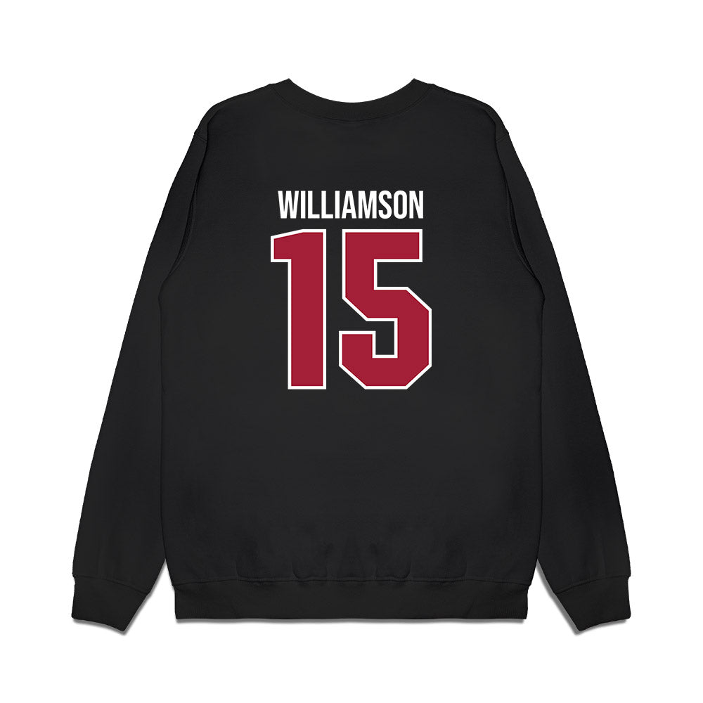 Alabama - NCAA Men's Basketball : Noah Williamson - Crimson Tide Shersey Premium Crewneck Sweatshirt-1