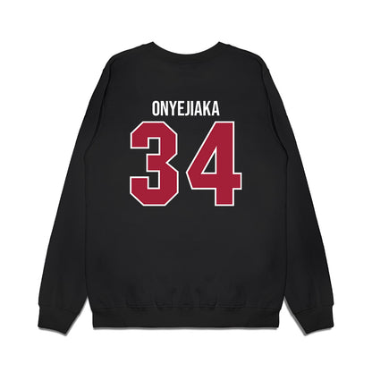 Alabama - NCAA Men's Basketball : Collins Onyejiaka - Crimson Tide Shersey Premium Crewneck Sweatshirt-1
